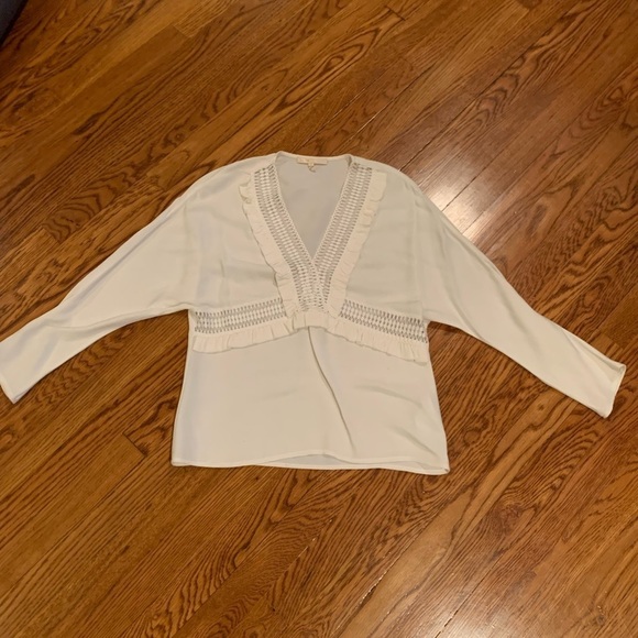 Maje White Long Sleeve Top Size 1/Small - Picture 1 of 8